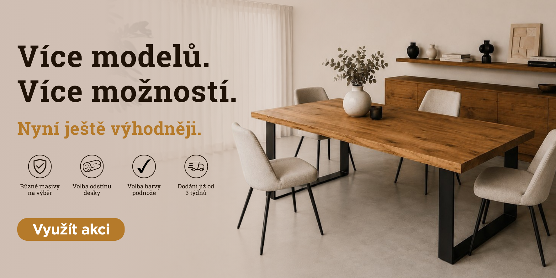 Více modelů. Více možností.