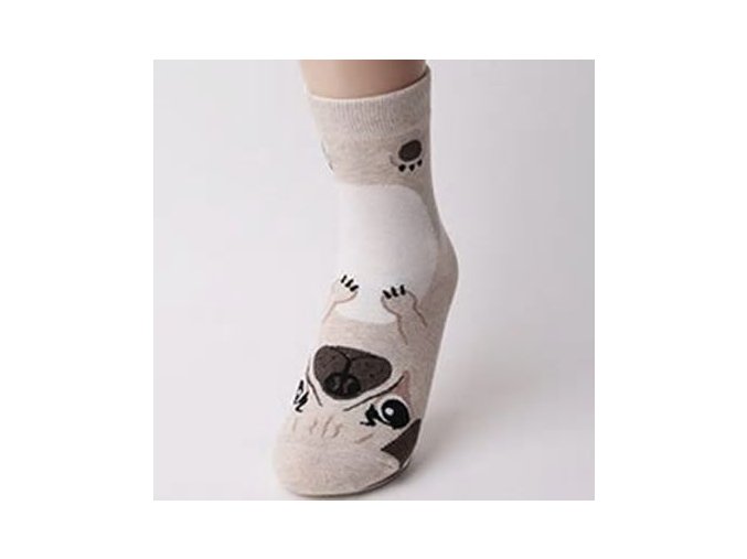 Ponožky s mopsíčkem 1