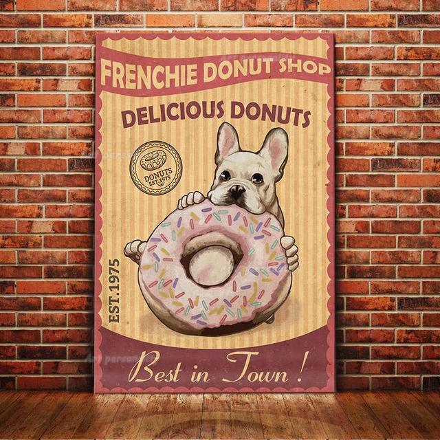 Plecháč - buldoček frenchie donut shop