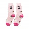 Ponožky mopsíci na růžové