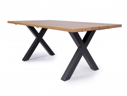 záhradný hliníkový stôl ONYX v drevodekore ratanea.sk