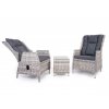 balkónový terasový ratanový nábytok kingsman svetlosivý s tmavosivými poduškami ratanea.sk 2