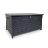 záhradný hliníkový úložný box 930l tmavosivý ratanea.sk 1