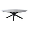 luxusný záhradný oválny jedálenský stôl scotland 220 tmavosivý ratanea.sk 0