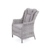 záhradné ratanové kreslo kingston svetlosivé so svetlou poduškou ratanea.sk