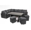 záhradný ratanový nábytok belmont ľavý antracit tmavosivý ratanea.sk