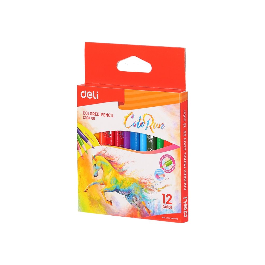mini colored pencils 120mm deli colorun 12 colors original 6717