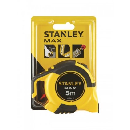 svinovaci metr 5 m x 25 mm magneticky hacek max stanley stht0 36117