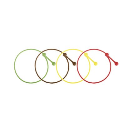 Smyčka na potraviny, silikonová DELÍCIA, 4ks