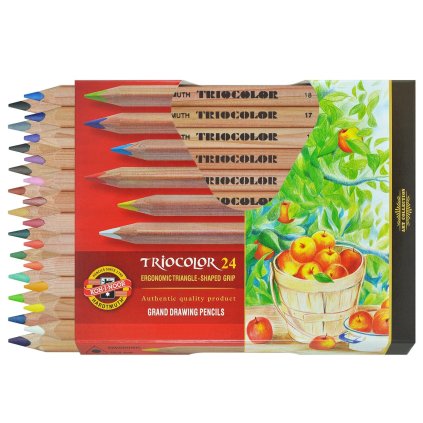 vyr 1942Trojhranne silne pastelky 24 barev Koh i noor 3154 1