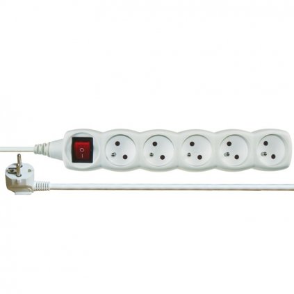 emos 1902150200 p1512 kabel prodluzovaci 230v s vypinacem 5 zasuvek delka kabelu 2m f3g 1 0mm2 ie194943