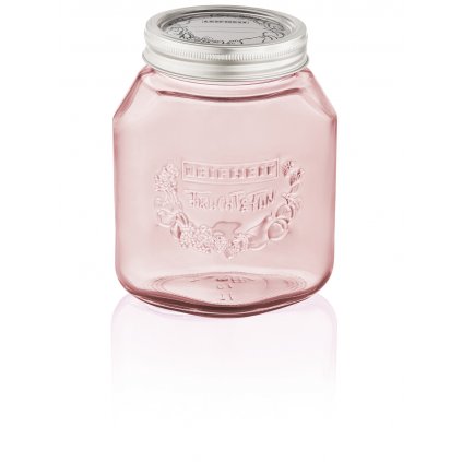 Zavařovací sklenice 1l růžová