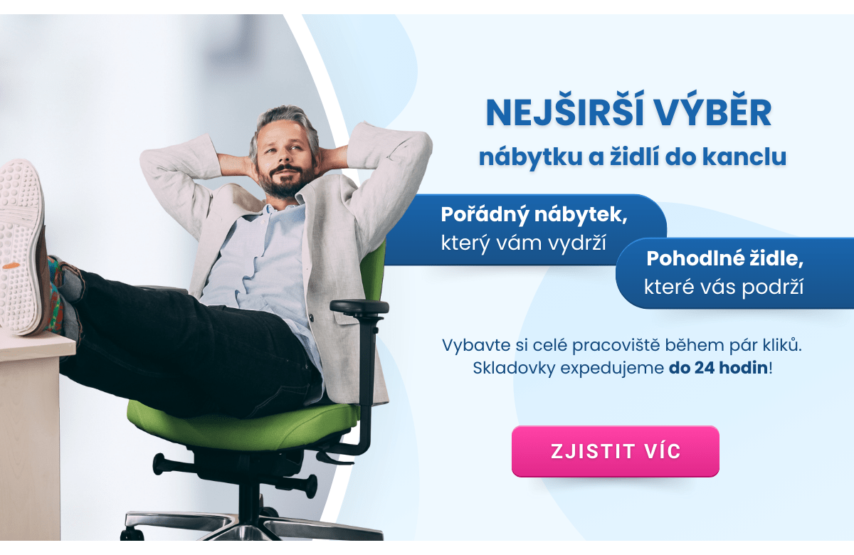 Nejširší výběr kancelářského nábytku a židlí