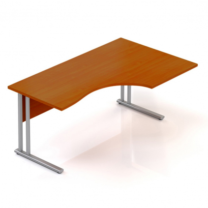 Ergonomický stůl Visio 160 x 100 cm, pravý, třešeň