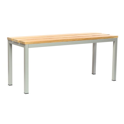 Lavice do šatny 100 x 35 x 45 cm, šedá - RAL 7035