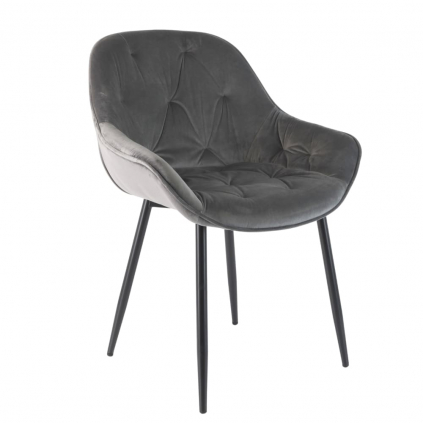 47685 jidelni zidle cornelia tmave seda