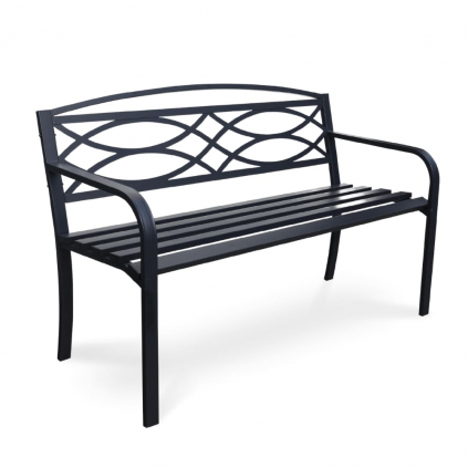 47628 zahradni lavicka renzo cerna