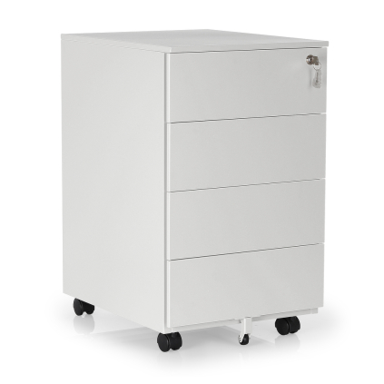 58169 kovovy kontejner 40 x 50 x 66 5 cm 4 zasuvky seda ral 7035