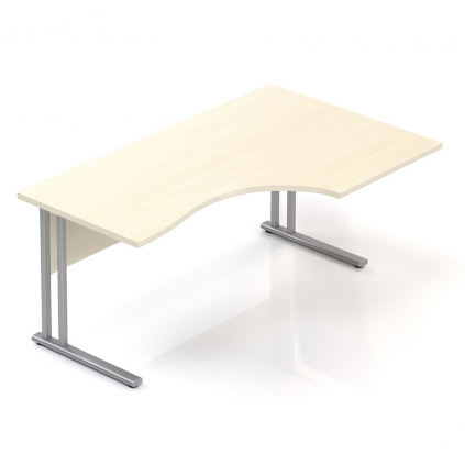 Ergonomický stůl Visio 160 x 100 cm, pravý, javor