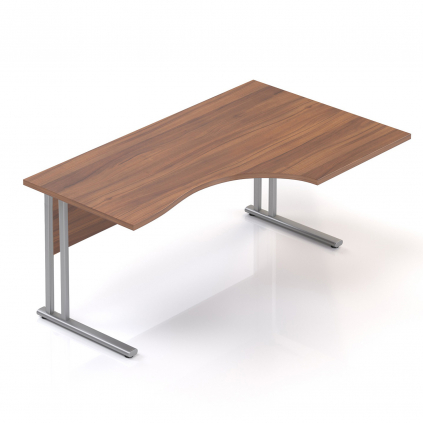 Ergonomický stůl Visio 160 x 100 cm, pravý, ořech