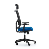 Kancelářská židle Tauro, černá / modrá