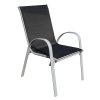 Zahradní židle Romero 3 + 1 ZDARMA, černá / šedá