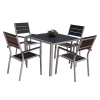 Zahradní stůl Fargo, čtvercový, černá / šedá