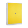 58229 3 univerzalni kovova skrin 120 x 40 x 185 cm cylindricky zamek zluta ral 1023