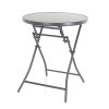 Zahradní skládací stůl Gerardo, černá / šedá