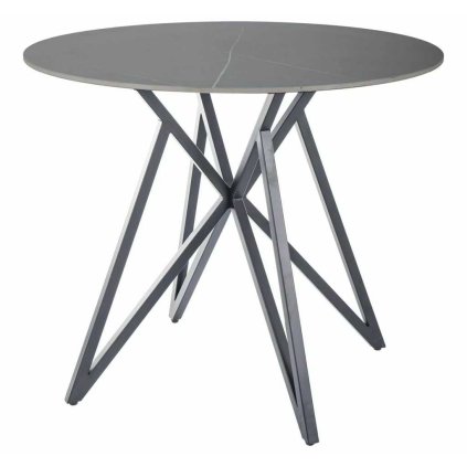 Cyrano étkezőasztal 90 cm, szürke / fekete