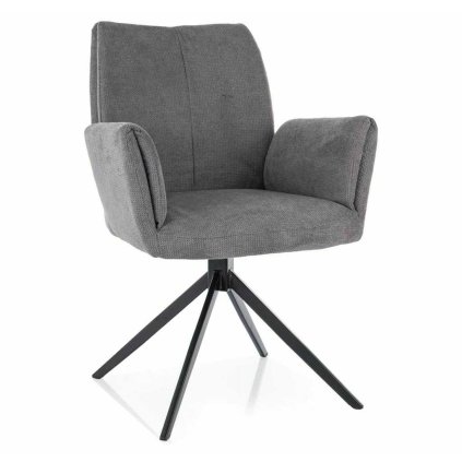 Rasine étkezőszék karfákkal, szürke