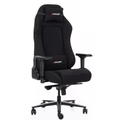 MRacer Architect gamer szék, szövet, fekete