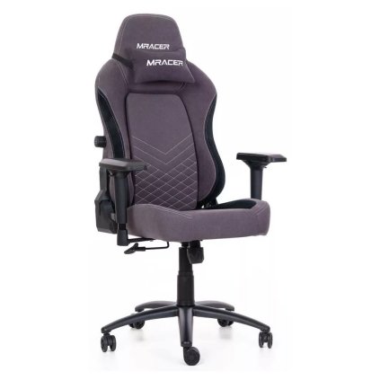 MRacer Paladin gamer szék, szövet, szürke