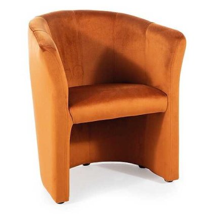 Cuba Velvet fotel, narancs