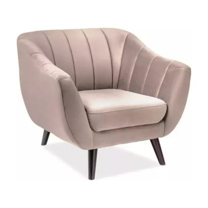 Elite Velvet fotel, bézs