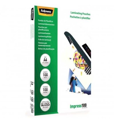 Fellowes lamináló fólia 100 mic A4 - 100 db, fényes