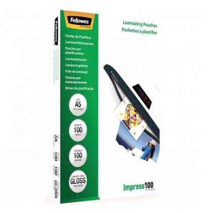 Fellowes lamináló fólia 100 mic A5 - 100 db, fényes