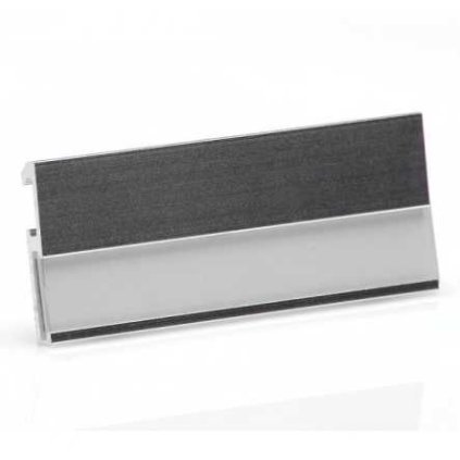 ALU ruhacímke 7 - 10 db, alumínium / fekete