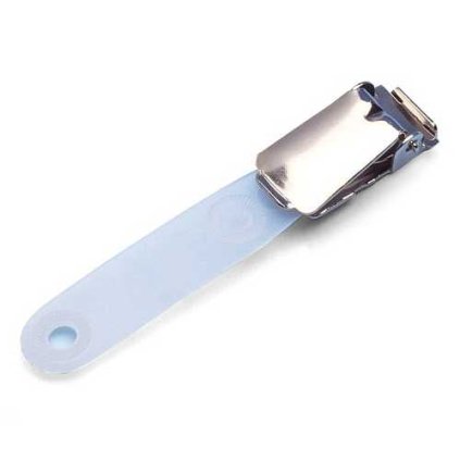 Klips a címkéhez - 100 db, ezüst / fehér
