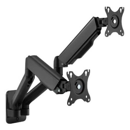 Brateck LDA32-114E monitor fali tartó, 2 kar, fekete