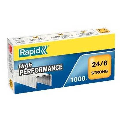 Rapid kapcsok 24/6 Strong - 1000 db, ezüst