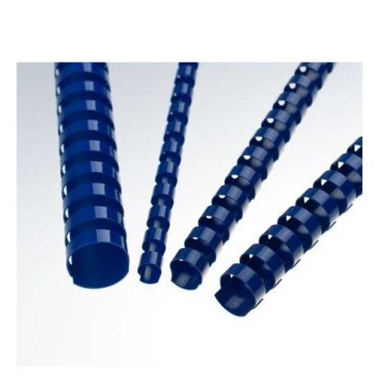 Eurosupplies műanyag kötésgerincek 12,5 mm - 100 db, kék