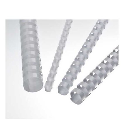 Eurosupplies műanyag kötésgerincek 16 mm - 100 db, fehér