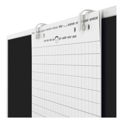 Magnetoplan táblára szerelhető papírtartó - 2 db, fehér