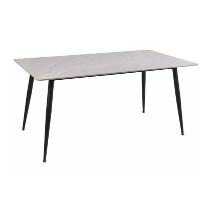 Rion étkezőasztal 160 x 90 cm, szürke / fekete