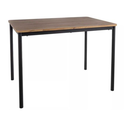 Selles étkezőasztal, artisan tölgy / fekete