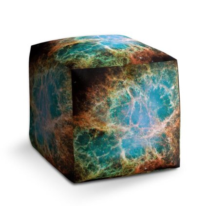 Cube zsámoly űr absztrakció, színes