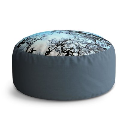 Circle zsámoly csupasz ágak, kék