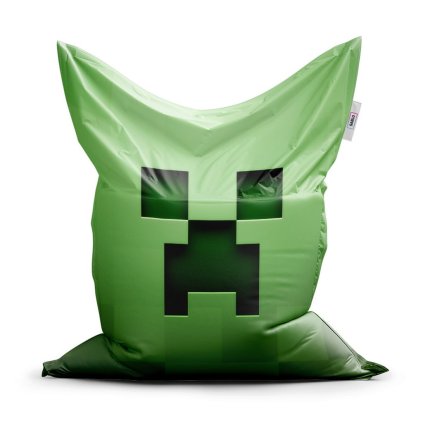 Classic babzsák Green Blocks - gyerek, zöld