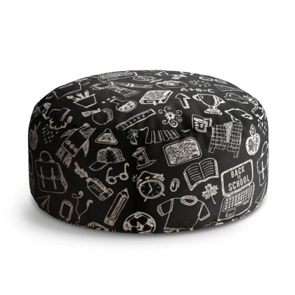 Circle zsámoly fekete-fehér iskola, fekete